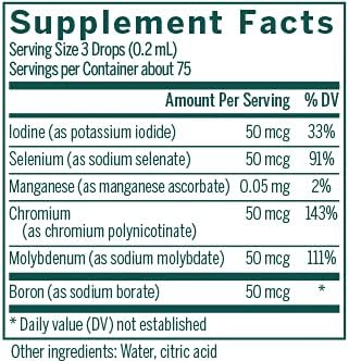 Genestra Brands Trace Mineral Complex CWS | Supports Thyroid Function and Helps Protect Against Oxidative Stress | 0.5 fl. oz.