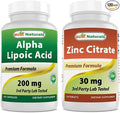 Best Naturals Alpha Lipoic Acid 200 Mg & Zinc Citrate 30 mg