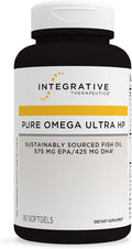 Integrative Therapeutics Pure Omega Ultra HP 1392 mg - Omega-3 Fish Oil Supplement with Essential Fatty Acids - Heart Health Support* - Gluten-Free & Dairy-Free - 90 Count (90 Servings)