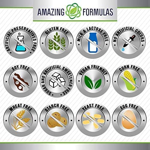 Amazing Formulas Boswellia Extract Turmeric and Tart Cherry 2400mg Veggie Capsules | Non-GMO | Gluten Free | Made in USA | Ideal for Vegetarians (120)