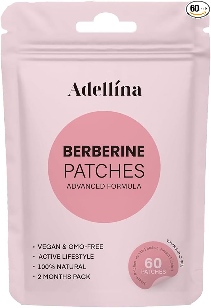 Berberine Patches Advanced Formula with Berberine L-Glutamine (60 Count)