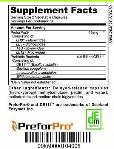 Casa de Sante Advanced Probiotic & Prebiotic - GLP-1 Support for Sensitive Stomachs | Low FODMAP Gut Friendly Synbiotic 4.4B CFU PreforPro Technology - 60 Delayed Release Capsules