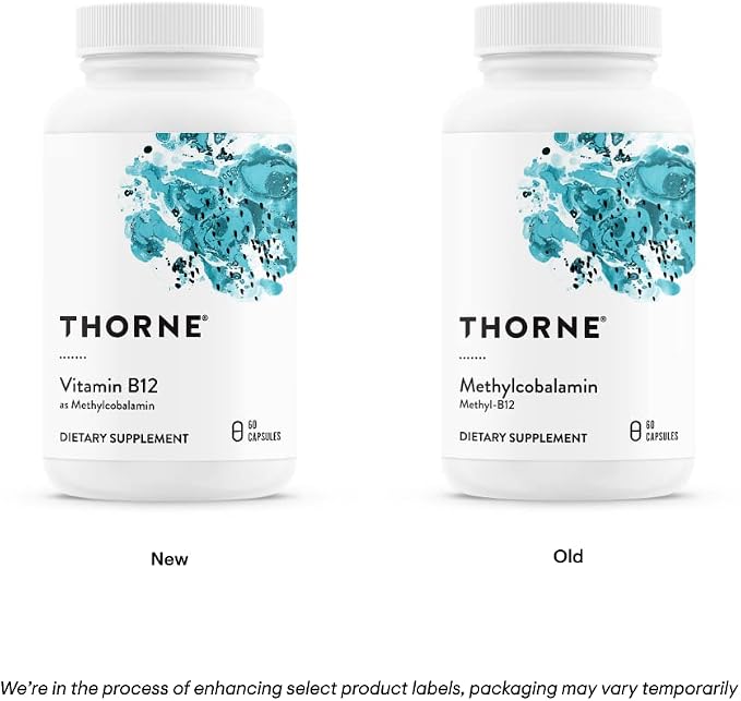 THORNE - Wellness Bundle - Vitamin C & B12 - Supports Heart, Nerve, Immune, and Tissue Health - 60 to 90 Servings