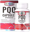 PQQ Complex – Featuring Pyrroloquinoline Quinone, GABA, Spermidine & Vitamin E – Enhances Mitochondrial Support & Brain Function – 30 Vegetarian Capsules