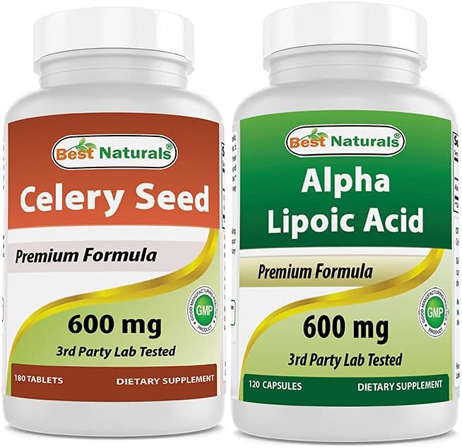 Best Naturals Celery Seed 600 Mg & Alpha Lipoic Acid 600 mg