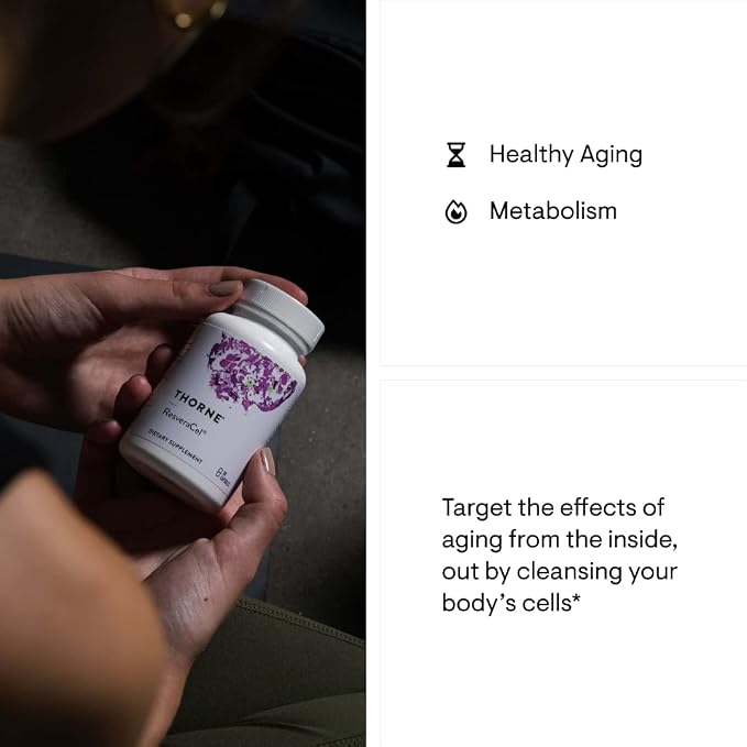 THORNE - ResveraCel (60 Capsules) & Memoractiv (60 Capsules) Bundle - Supports Brain Health & Healthy Aging - Gluten, Dairy & Soy-Free