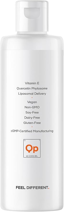 Codeage Liquid Quercetin Phytosome Supplement, Quercetin 1000 mg Dihydrate, 3-Month Supply, Immune Support, Sophora Japonica, Vitamin E, Liposomal Delivery, Vegan, Non-GMO, 15.22 fl oz