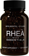 Rhea Myo-Inositol & D-Chiro Inositol Supplement for Women | 40:1 Ratio with Myoinositol, Folate & Magnesium | 120 Vegan Capsules | 30 Servings