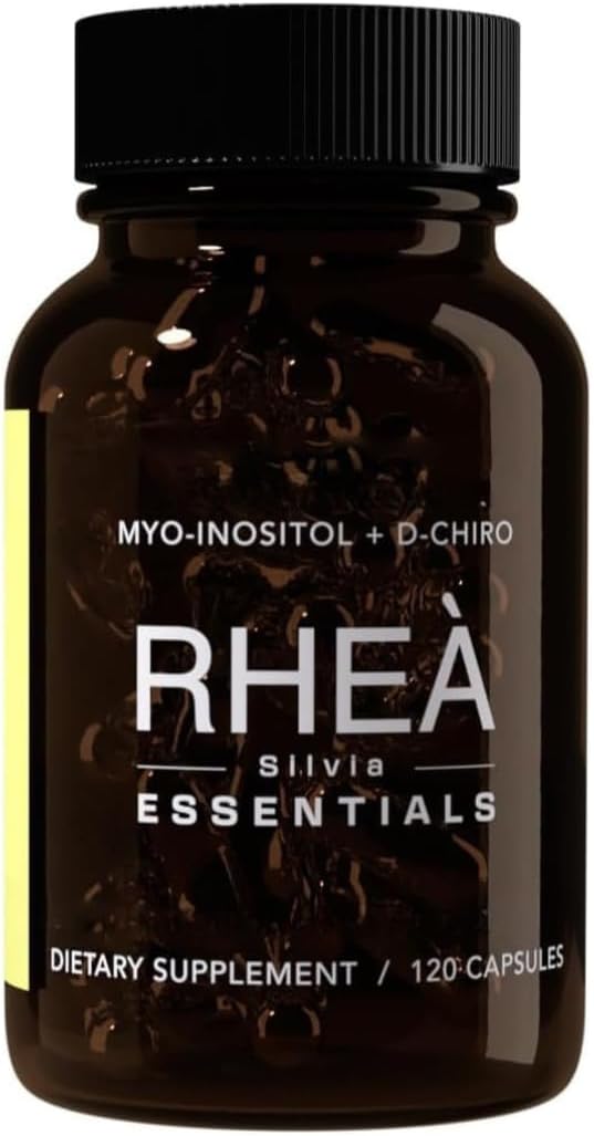Rhea Myo-Inositol & D-Chiro Inositol Supplement for Women | 40:1 Ratio with Myoinositol, Folate & Magnesium | 120 Vegan Capsules | 30 Servings