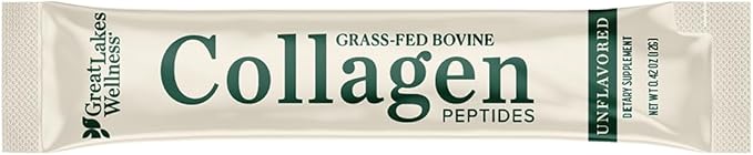Great Lakes Wellness Collagen Peptides Powder – Supports Skin, Hair, Nails, Joints & Digestion – Hydrolyzed, Quick Dissolve, Non-GMO, Keto & Kosher – Unflavored, Pure Collagen Protein (20 Servings)