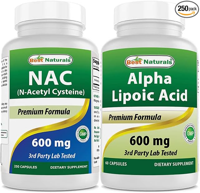 Best Naturals NAC 600 mg & Alpha Lipoic Acid 600 mg