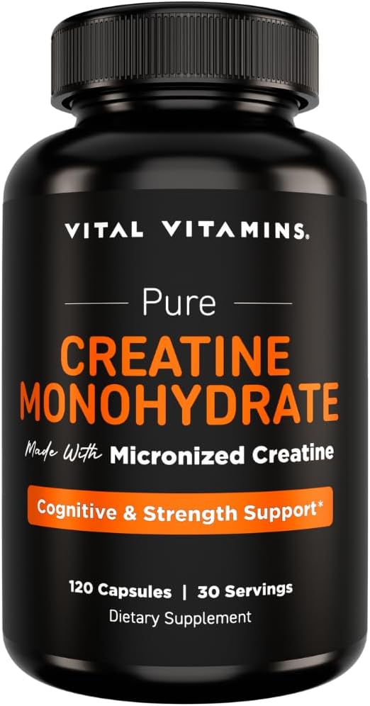 Vital Vitamins Vegan Collagen Booster 60 ct + Creatine Capsules 120 ct