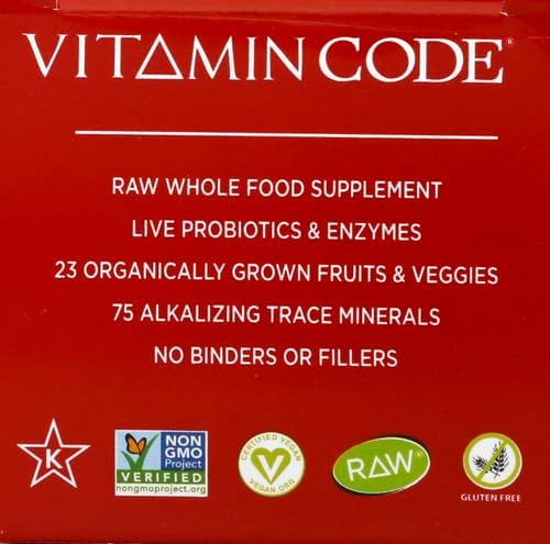 Garden of Life Vitamin Code Healthy Blood - Iron Supplement for Women, 60 Vegan Capsules, with Vitamins B, C, Trace Minerals, Fruit Veggies, Probiotics - for Energy and Anemia Support (Pack of 6)