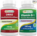 Best Naturals DMAE Supplement 250 mg & Vitamin B1 as Thiamine Mononitrate 100 mg