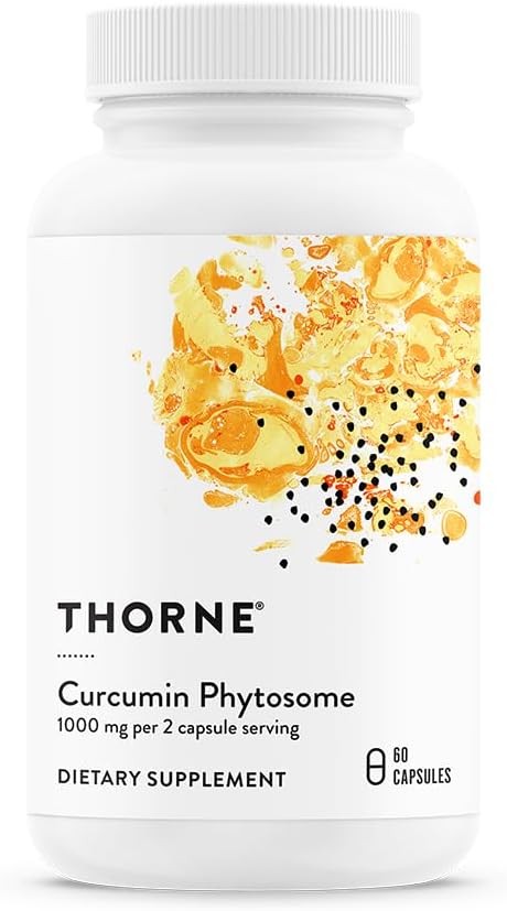 THORNE - Curcumin Phytosome 1000 mg (Meriva) - Clinically Studied, High Absorption - Supports Healthy Inflammatory Response in Joints, Muscles, GI Tract, Liver, Brain & Nerves* - 30 Servings
