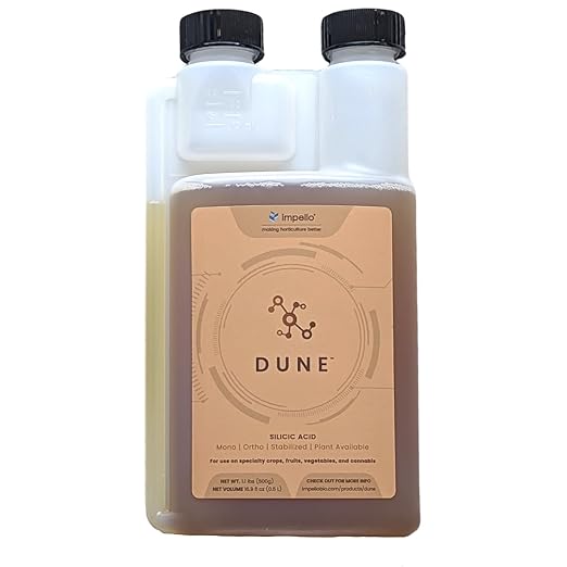Dune - Bioavailable Silica for Plants – Strengthens Cell Walls, Boosts Growth & Stress Resistance – Bigger Yields – Hydroponic & Soil Compatible - Medicinal, Fruit, Vegetable & Ornamental Growers