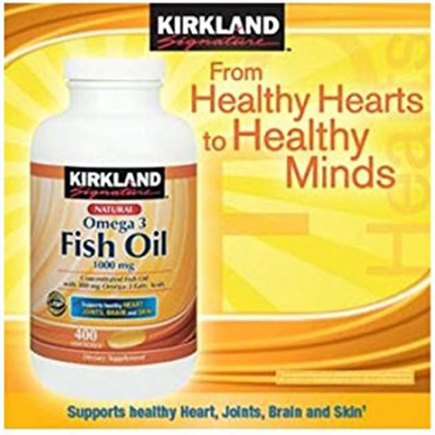Kirkland Signature Fish Oil 1000 mg., 400 Softgels (3 Pack)