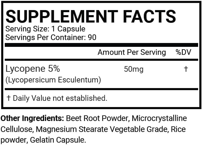 2 Bottles Lycopene 50mg 180 Total Capsules