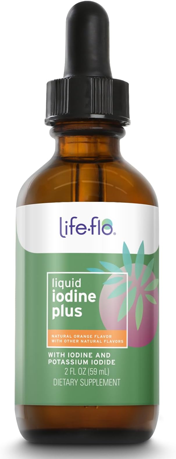 Life-flo Liquid Iodine Plus 150 mcg, Supplement for Thyroid Support,* Healthy Energy & Metabolism Formula* with Iodine & Potassium Iodide (Natural Orange Flavor)