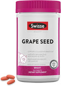 Swisse Grape Seed Extract Capsules | Grapeseed Extract Antioxidant Supplement |with Vitamin C for Skin & Collagen Support | 5 Month Supply