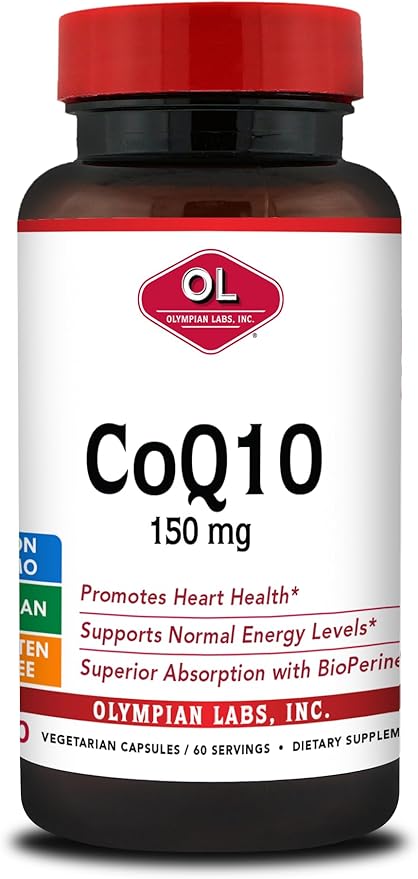 Olympian Labs Coq, 150mg, 60 Capsules (Packaging May Vary)