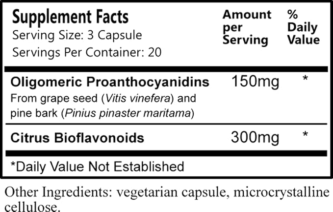 Daily Manufacturing Grape Seed & Pine Bark Extracts (OPC & Citrus Bioflavonoids)