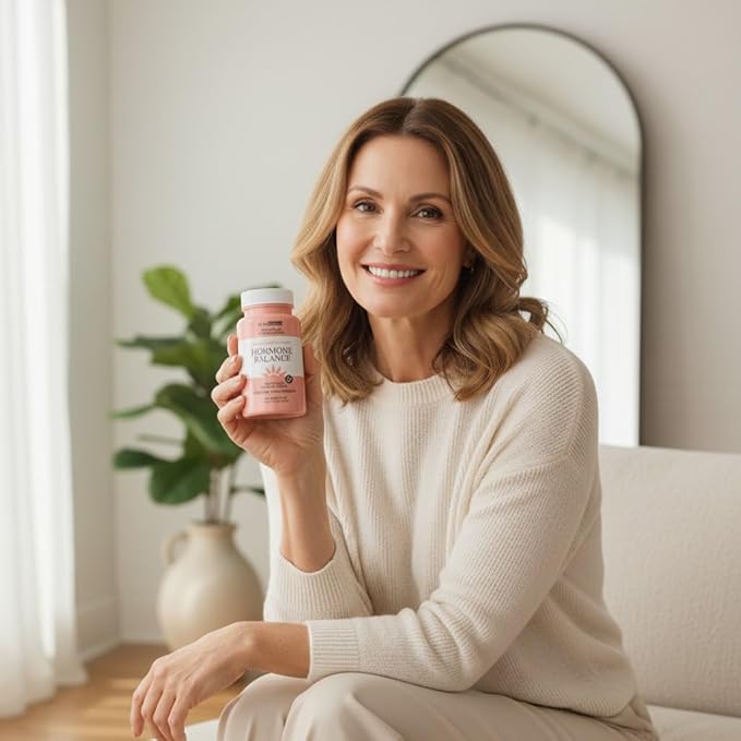 BioMiracle Menopause Balance - Advanced Hormone Support with KSM-66 Ashwagandha, Maca & Wild Yam - Supports Memory, Balance & Brain Health - Potent Antioxidants - 30 Capsules