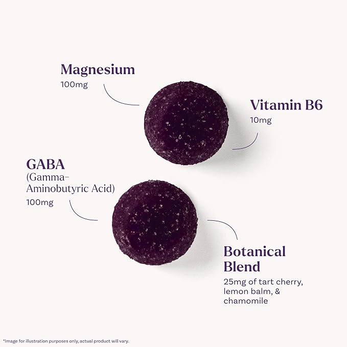 Natrol Sleep & Restore Magnesium Glycinate Blend Gummies,Magnesium for Sleep Aids for Adults,Melatonin-Free,Cherry Flavored,30 Day Supply,(Pack of 2)