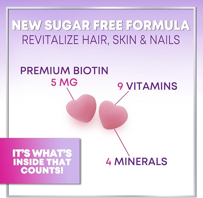 Hair Vitamins Gummies with Biotin 5000 mcg per Serving - Hair Growth Support with Vitamins E & C for Thicker, Stronger & Beautiful Hair - Hair Skin and Nails Vitamin, Gluten Free - 120 Gummies