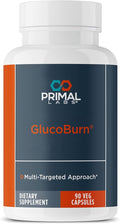 Primal Labs GlucoBurn Support Supplement with White Mulberry Leaf Extract and Alpha Lipoic Acid, 90 Veg capsules