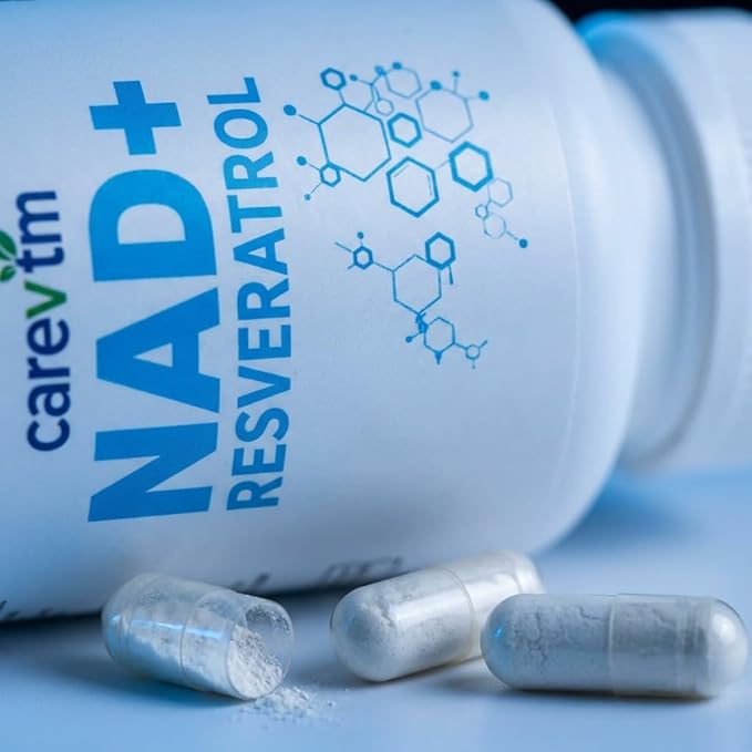 Liposomal NAD+ Complex 500mg,Contains Nicotinamide nucleoside & Spermidine,60Capsules - High-Performance CellularRepair,Mitochondria & Anti-AgingSupport - Optimized Absorption,GMO-Free