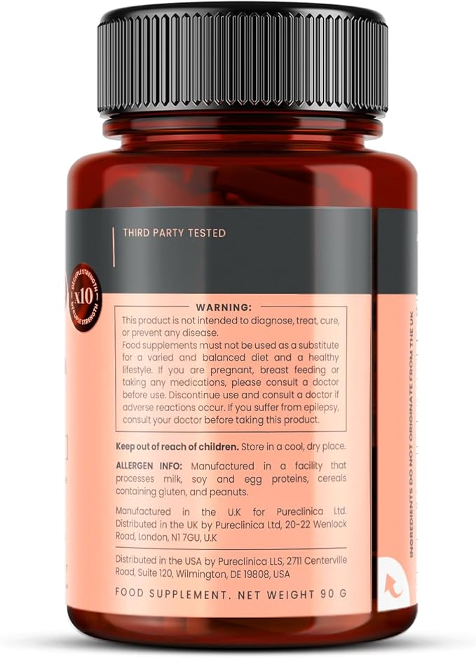 pureclinica Double Strength Silica Complex – 500mg Horsetail Extract (4:1) per Tablet – 180 Tablets (2 Bottles) – 6 Month Supply – with Zinc, Manganese & Boron