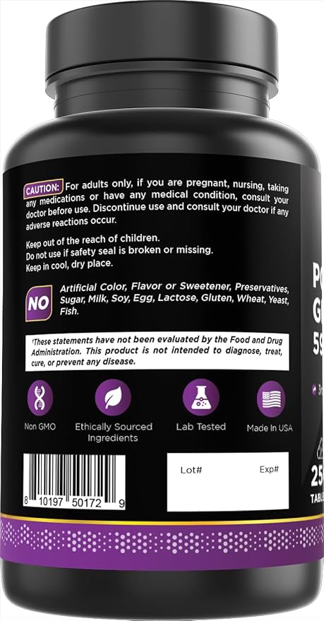 Oxify Potassium Gluconate 595 mg | 250 Tablets | Gluten-Free, Non-GMO | Supplement Made in USA