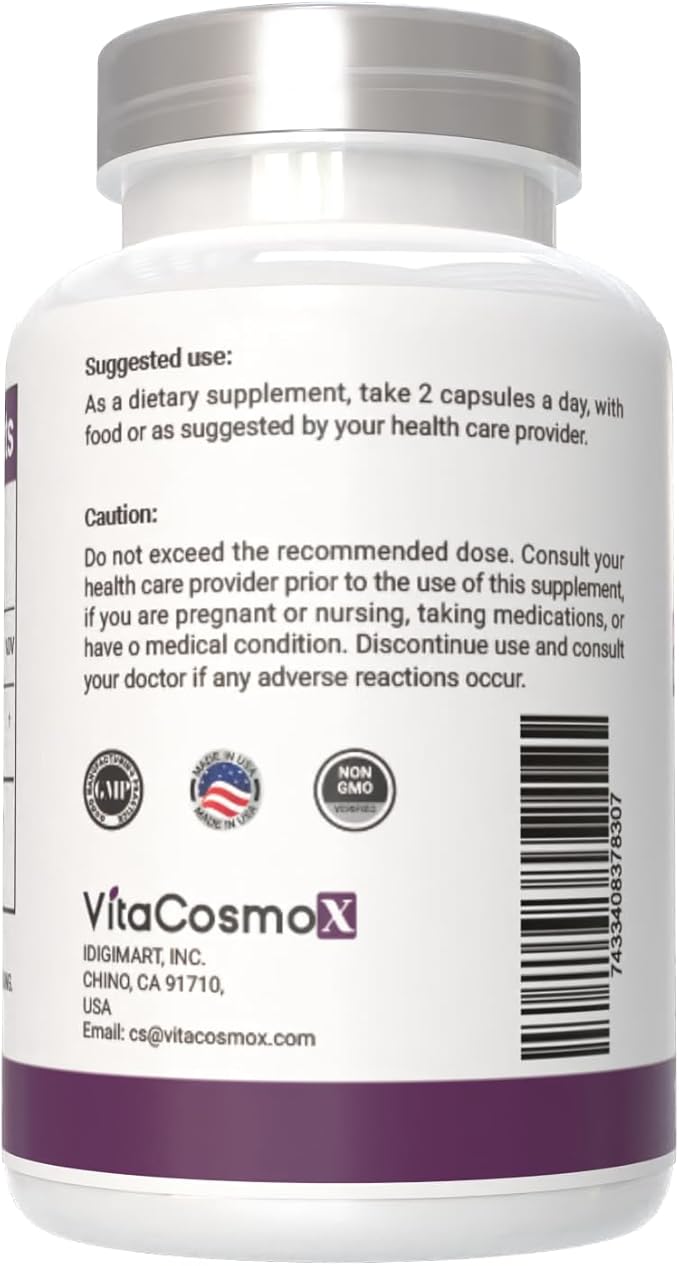 Benfotiamine 300mg, 180 Veggie Capsules, Fat Soluble Vitamin B1, Non-GMO, Gluten-Free, Vegan