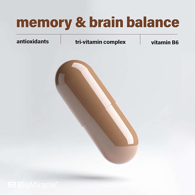 BioMiracle Menopause Balance - Advanced Hormone Support with KSM-66 Ashwagandha, Maca & Wild Yam - Supports Memory, Balance & Brain Health - Potent Antioxidants - 30 Capsules