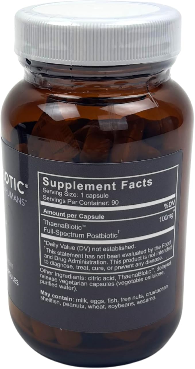 ThaenaBiotic Postbiotic - World's First Human-Derived Postbiotic Supplement - 90 Count