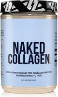 NAKED Collagen Peptides Protein Powder, 60 Servings, Pasture-Raised, Unflavored Grass-Fed Hydrolyzed Collagen Supplement, NSF Certified, Paleo Friendly, Non-GMO, Keto, Gluten Free, 20oz