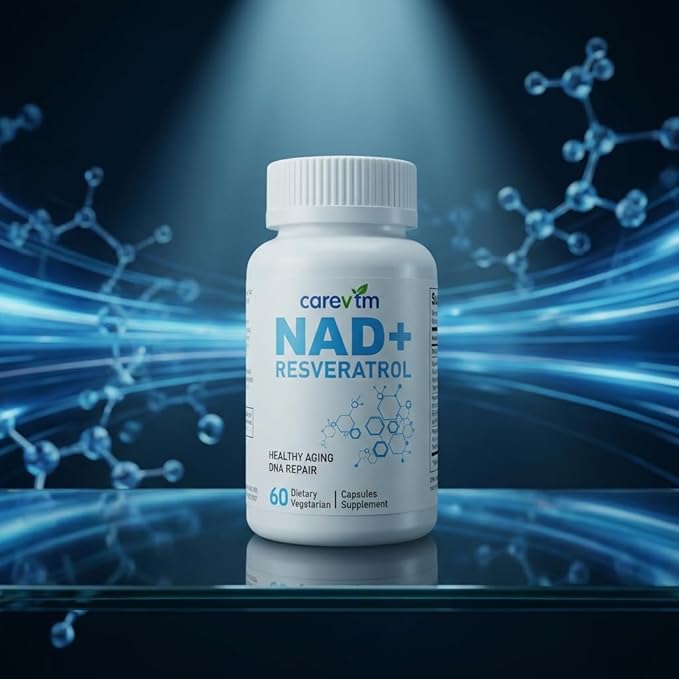Liposomal NAD+ Complex 500mg,Contains Nicotinamide nucleoside & Spermidine,60Capsules - High-Performance CellularRepair,Mitochondria & Anti-AgingSupport - Optimized Absorption,GMO-Free