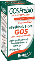 HealthAid GOSPrebio, Prebiotic Fiber, Once Daily, 30ct, Helps Proliferation of Beneficial Bacteria in the Gut, Galactooligosaccharides