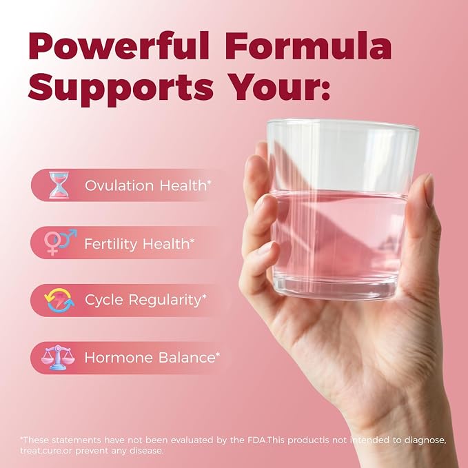 Myo & D-Chiro Inositol Powder 40:1 Ratio for Women's Hormone Balance & Ovarian Support - with Folate, DIM, Zinc, Magnesium Glycinate & Vitamin D3, 30 Servings (Strawberry)