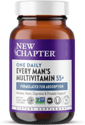 New Chapter Men’s Multivitamin 55+, Extra B6 & B12, D3, Astaxanthin, Vitamin C & Zinc, Immune, Heart, Cellular Energy, and Brain Health, Gentle on The Stomach, One Daily, Non-GMO, 96 Tablets