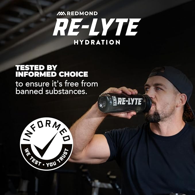 REDMOND Re-Lyte Hydration Electrolyte Drink Powder Mix (Strawberry Lemonade) 30 Stick Packs