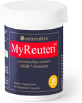 MyReuteri™ 20 Billion CFU Probiotic – Enhanced-Strength L. reuteri LRDR™ + FOS Prebiotic – by Dr. William Davis – Makes Yogurt-Like Superfood – 30 Veg Capsules