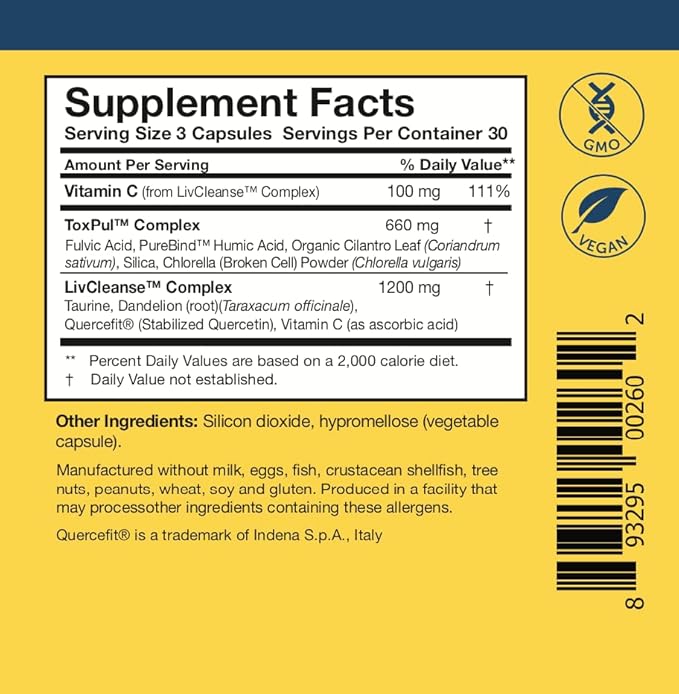 Researched Nutritionals Revitalized Detox Duo - for Immune Support, Liver Health or A Full Body Detox Cleanse - Tri-Fortify Watermelon Liposomal Glutathione (450mg) Liquid & ToxinPul (2 Piece Set)