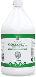Enhanced Colloidal Silver Gallon Size—30ppm Pure & Natural Structured Silver Water—Organic Colloidal Silver Solution—128 oz (1 Gallon)