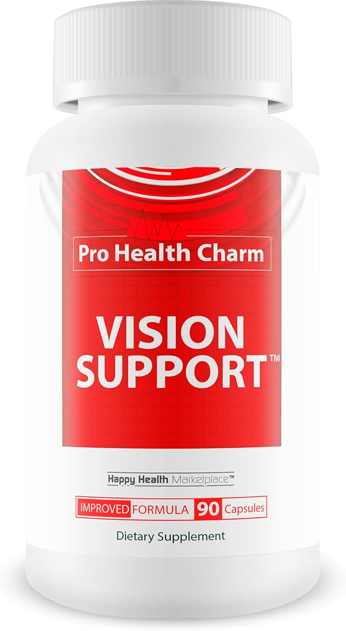 Pro Health Charm Vision Support - Improved Formula - Our Best Vision Pills For Eyes - Eye Vitamins For Vision Focus - Natural Vision Pills Eye Supplements For Adults 50 Blurry Vision Improvement Pills