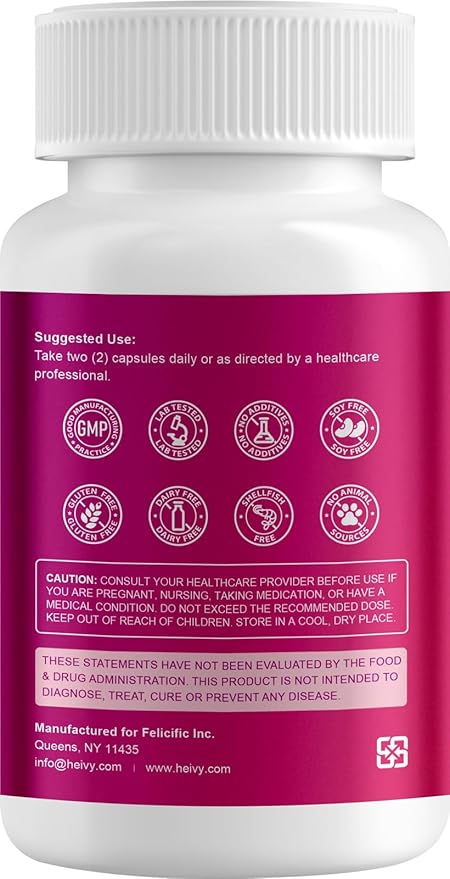 Heivy Potassium Supplement 1020 mg, Potassium Bicarbonate, Supports Electrolyte Balance, Muscle Function & Heart Health, Made in USA, Gluten Free, Non-GMO, 120 Vegetarian Capsules