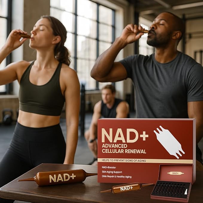 NAD Advanced Cellular Renewal - 1200mg NAD Supplement for Skin Aging Support Energy & Focus - 10 Vials (1)