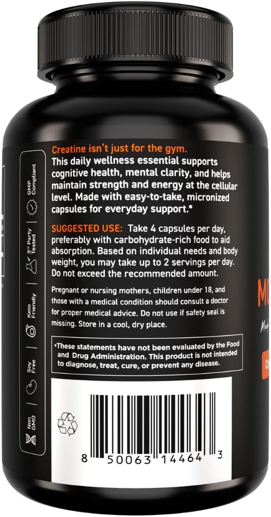Vital Vitamins Vegan Collagen Booster 60 ct + Creatine Capsules 120 ct