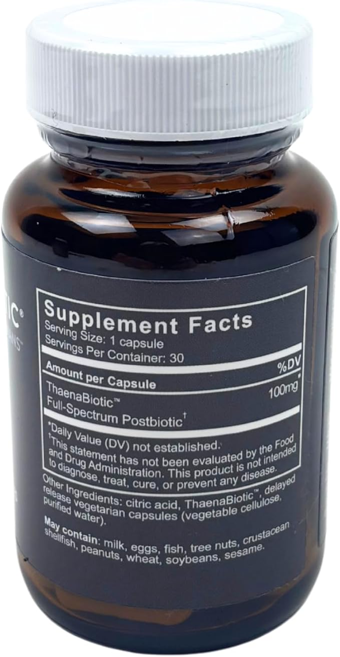ThaenaBiotic Postbiotic - World's First Human-Derived Postbiotic Supplement - 30 Count